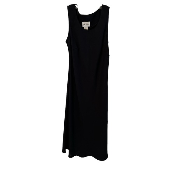 K Petite Sleeveless Little Black Dress with Sheer Tie Front Cover Up Size 8P - Picture 3 of 5